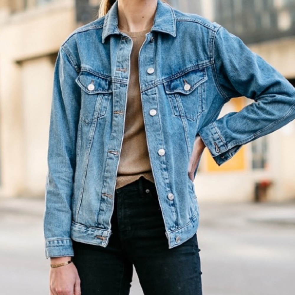 J Galt Brandy Melville Oversized Denim Jacket